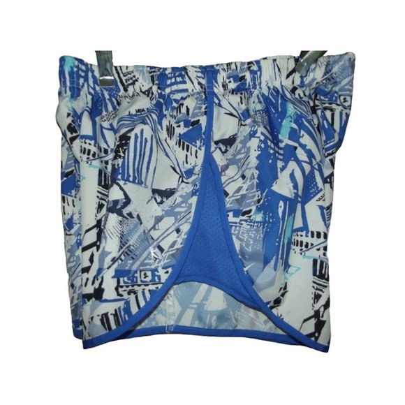 Danskin Now Small Blue White Lined Track Running Shorts athletic pocket brief - Picture 4 of 9